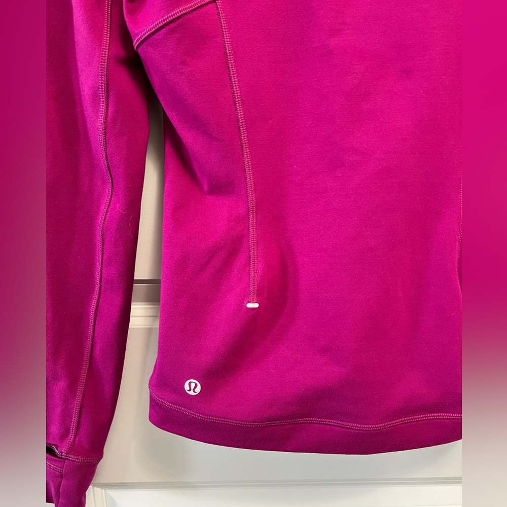 Lululemon Runderful Long Sleeve Deep Fuschia 2 - Picture 11 of 11